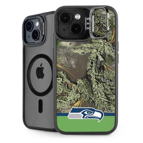 NFL Realtree Camo Seattle Seahawks iPhone 15 Kickstand Case