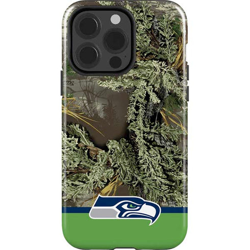 NFL Realtree Camo Seattle Seahawks iPhone 15 Pro Impact Case