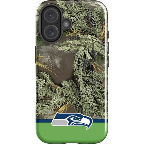 NFL Realtree Camo Seattle Seahawks iPhone 16 Plus Impact Case
