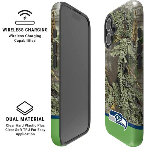 NFL Realtree Camo Seattle Seahawks iPhone 16 Plus Magsafe Impact Case