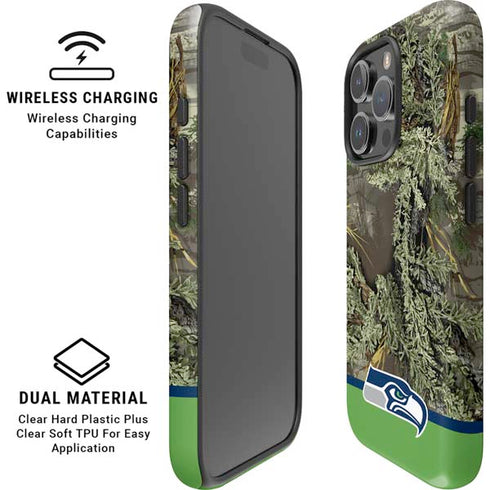 NFL Realtree Camo Seattle Seahawks iPhone 16 Pro Magsafe Impact Case