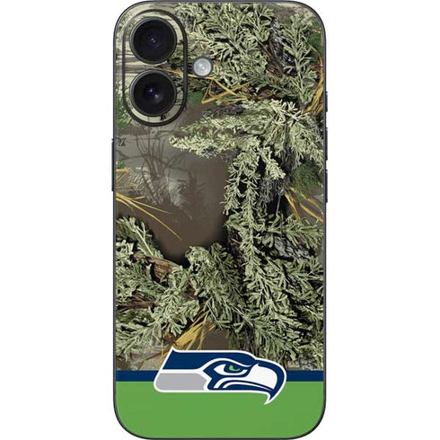 NFL Realtree Camo Seattle Seahawks iPhone 16 Skin