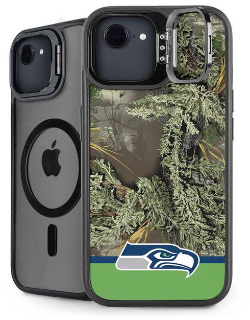 NFL Realtree Camo Seattle Seahawks iPhone 16e Kickstand Case