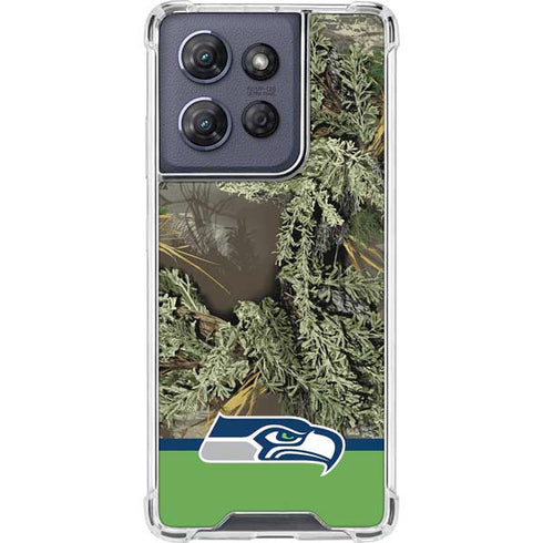 NFL Realtree Camo Seattle Seahawks Moto G 5G (2025) Clear Case
