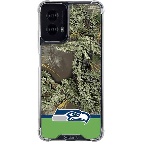 NFL Realtree Camo Seattle Seahawks Moto G Power 5G (2024) Clear Case