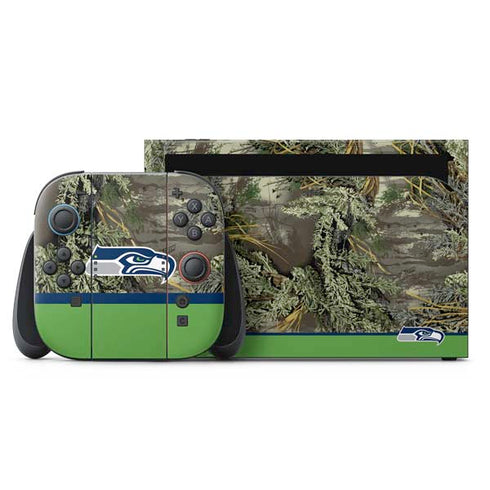 NFL Realtree Camo Seattle Seahawks Nintendo Switch 2 (2025) with Joy-Con Skin