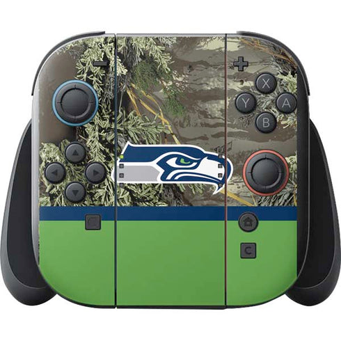 NFL Realtree Camo Seattle Seahawks Nintendo Switch 2 (2025) with Joy-Con Skin