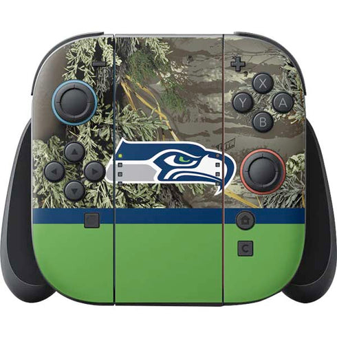 NFL Realtree Camo Seattle Seahawks Nintendo Switch 2 (2025) Joy-Con Controller Skin