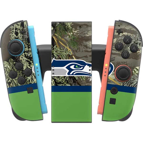 NFL Realtree Camo Seattle Seahawks Nintendo Switch 2 (2025) Joy-Con Controller Skin