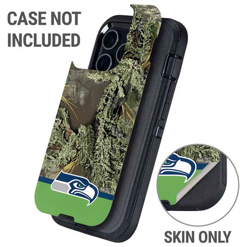 NFL Realtree Camo Seattle Seahawks Otterbox Defender iPhone Skin