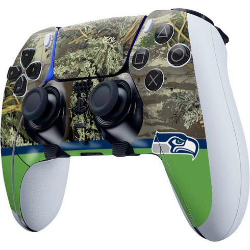 NFL Realtree Camo Seattle Seahawks PS5 DualSense Edge Pro Controller Skin