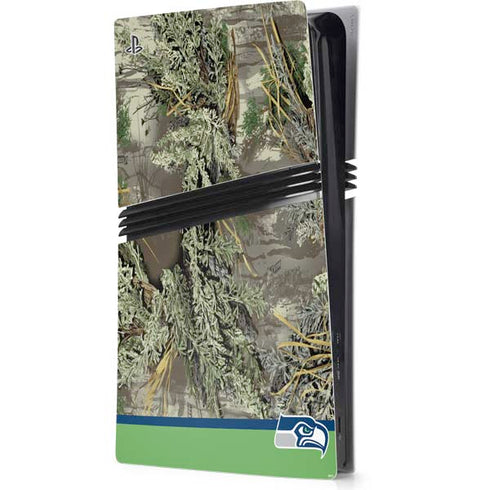 NFL Realtree Camo Seattle Seahawks PS5 Pro Console Skin