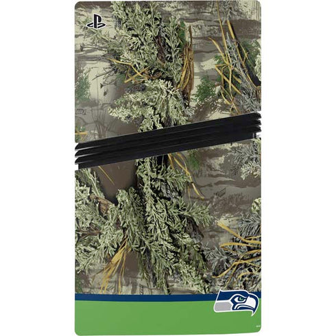 NFL Realtree Camo Seattle Seahawks PS5 Pro Console Skin