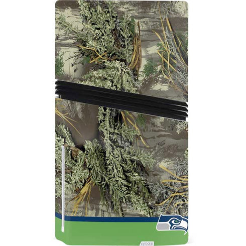 NFL Realtree Camo Seattle Seahawks PS5 Pro Disk Console Skin