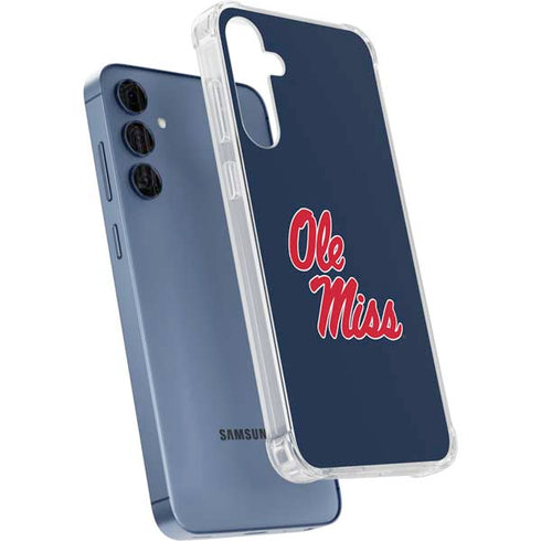 University of Mississippi Rebels Ole Miss Galaxy A35 5G Clear Case