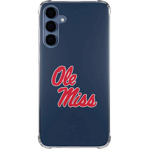 University of Mississippi Rebels Ole Miss Galaxy A55 5G Clear Case