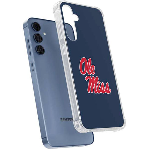 University of Mississippi Rebels Ole Miss Galaxy A55 5G Clear Case