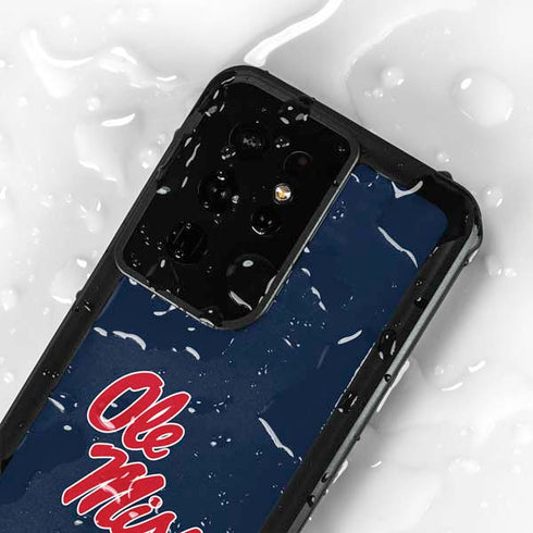 University of Mississippi Rebels Ole Miss Galaxy S24 Ultra Waterproof Case