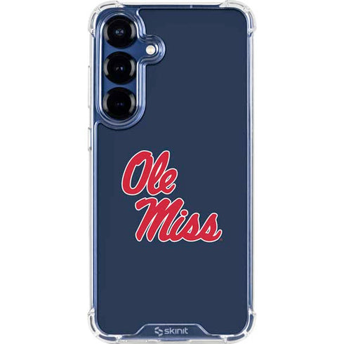 University of Mississippi Rebels Ole Miss Galaxy S25 Plus Clear Case