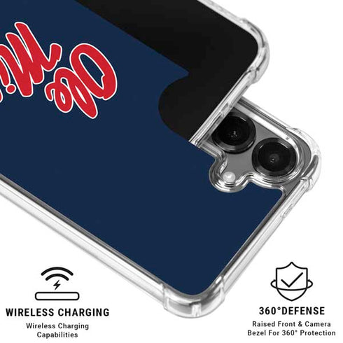 University of Mississippi Rebels Ole Miss Galaxy S26 Clear Case