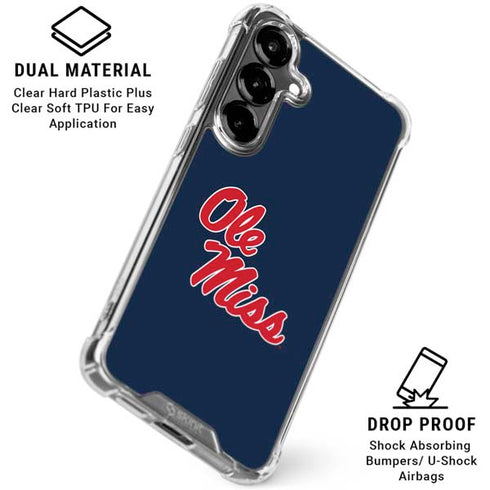University of Mississippi Rebels Ole Miss Galaxy S26 Plus Clear Case