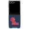 University of Mississippi Rebels Ole Miss Galaxy Z Flip7 Clear Case