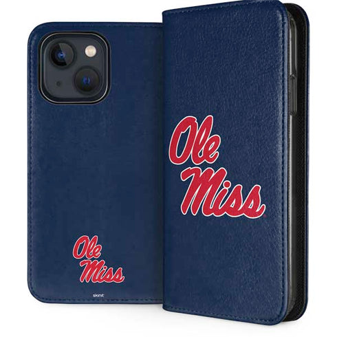 University of Mississippi Rebels Ole Miss iPhone 15 Folio Case