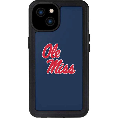 University of Mississippi Rebels Ole Miss iPhone 15 Plus Waterproof Case