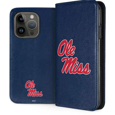 University of Mississippi Rebels Ole Miss iPhone 15 Pro Folio Case