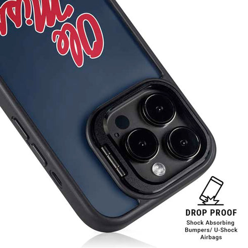 University of Mississippi Rebels Ole Miss iPhone 15 Pro Max Kickstand Case