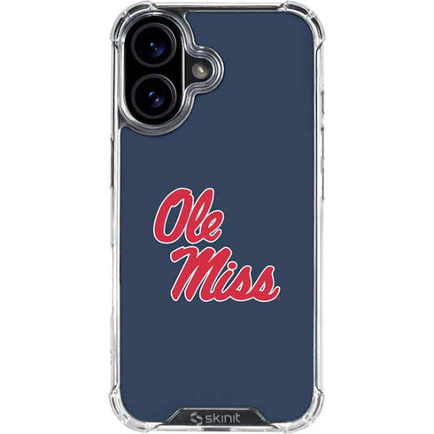 University of Mississippi Rebels Ole Miss iPhone 16 Clear Case