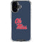University of Mississippi Rebels Ole Miss iPhone 16 Clear Case