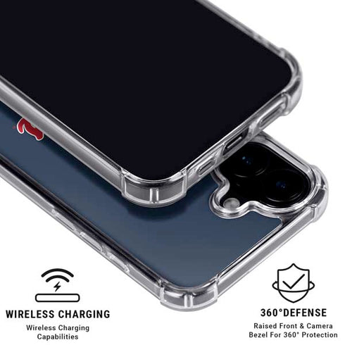 University of Mississippi Rebels Ole Miss iPhone 16 Clear Case