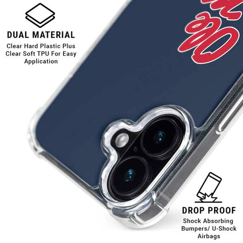 University of Mississippi Rebels Ole Miss iPhone 16 Clear Case