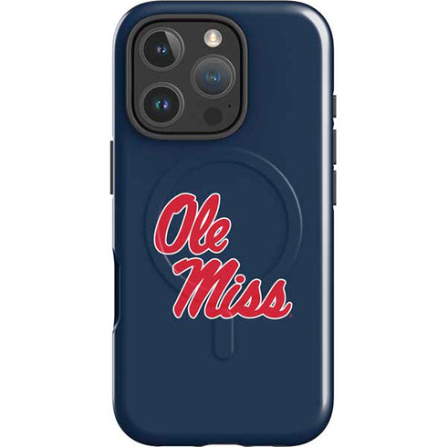 University of Mississippi Rebels Ole Miss iPhone 16 Pro Max Magsafe Impact Case