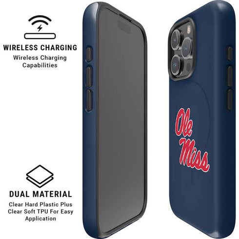 University of Mississippi Rebels Ole Miss iPhone 16 Pro Max Magsafe Impact Case