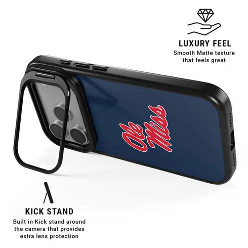 University of Mississippi Rebels Ole Miss iPhone 17 Pro Max Kickstand Case