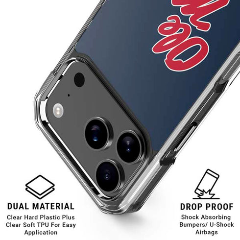 University of Mississippi Rebels Ole Miss iPhone 18 Pro Clear Case