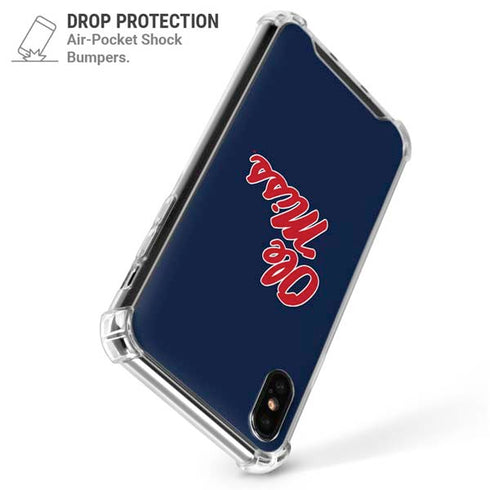 University of Mississippi Rebels Ole Miss iPhone X/XS Clear Case