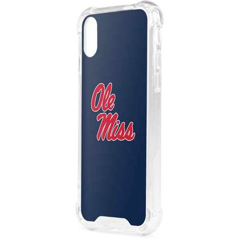 University of Mississippi Rebels Ole Miss iPhone XS Clear Case