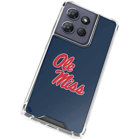 University of Mississippi Rebels Ole Miss Moto G 5G (2025) Clear Case
