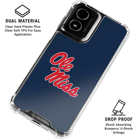 University of Mississippi Rebels Ole Miss Moto G Power 5G (2024) Clear Case