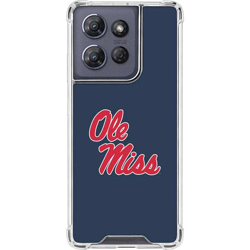 University of Mississippi Rebels Ole Miss Moto G Stylus 5G (2025) Clear Case
