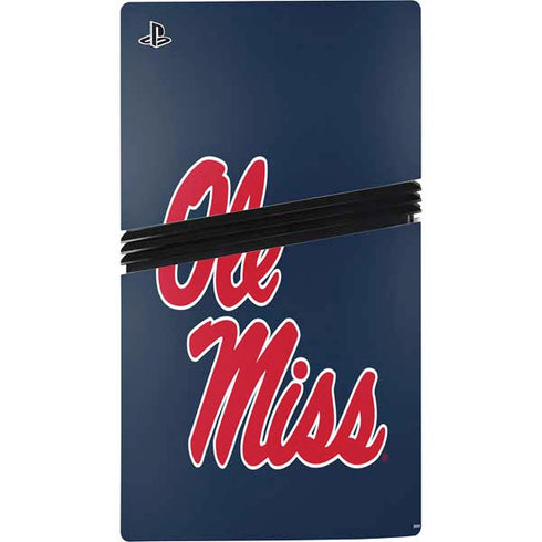 University of Mississippi Rebels Ole Miss PS5 Pro Console Skin