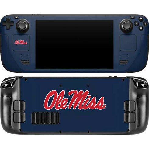 University of Mississippi Rebels Ole Miss Steam Deck Handheld Gaming Computer OLED Skin
