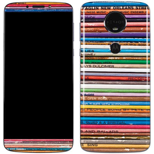 Records Music Moto E5 Plus Skin