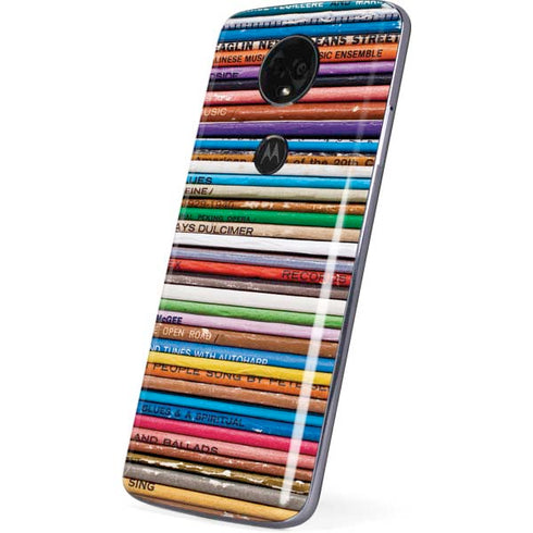 Records Music Moto E5 Plus Skin