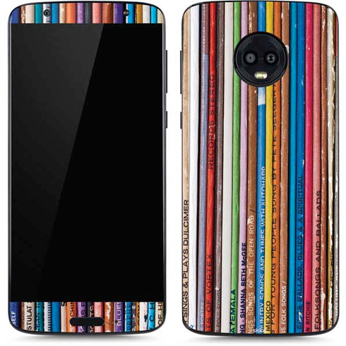 Records Music Moto G6 Skin