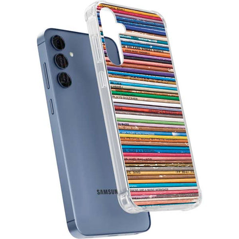 Records Music Galaxy A35 5G Clear Case