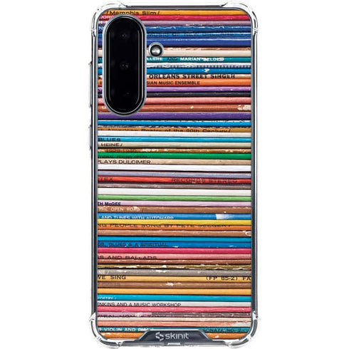 Records Music Galaxy A36 5G Clear Case